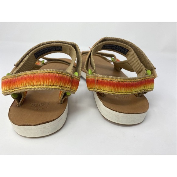 Teva Womens Original Universal Orange Voya Infinity Ombre Sandals Shoes Size 6 - Picture 6 of 14